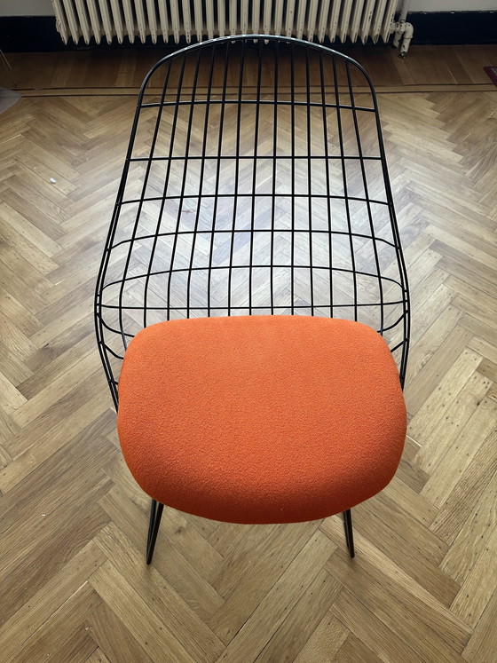 Image 1 of Set of 4 (or 6) original SM05 Wire Chairs, designed by Cees Braakman and Adriaan Dekker for Pastoe (1958).