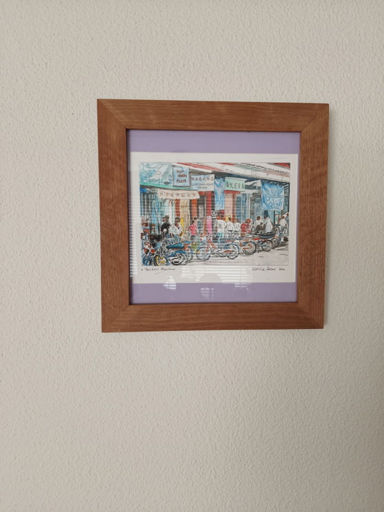 Watercolor "Makola market", Paintings & Drawings, Paper, Multi Color (photo 2 of 9)