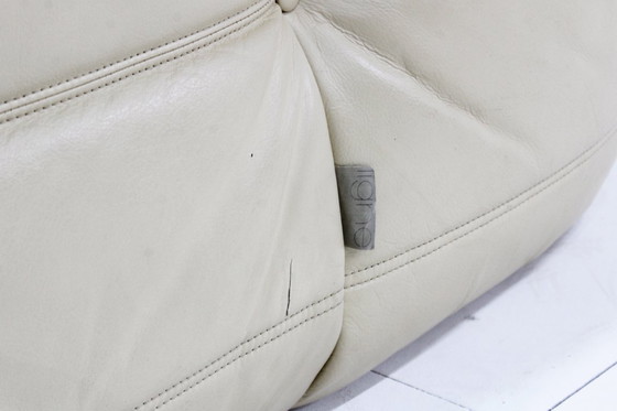 Image 1 of Vintage Togo ligne Roset leren 2 zits sofa  Michel Ducaroy