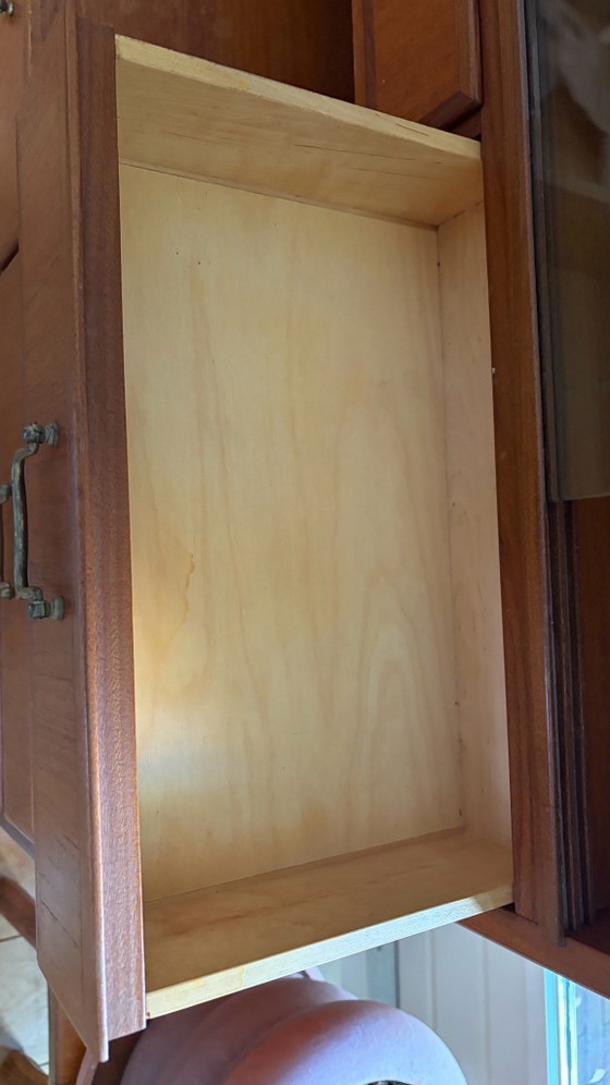 Unidad de teca Mid-Century de dos piezas – Armarios de almacenamiento, Madera (photo 11 of 12)
