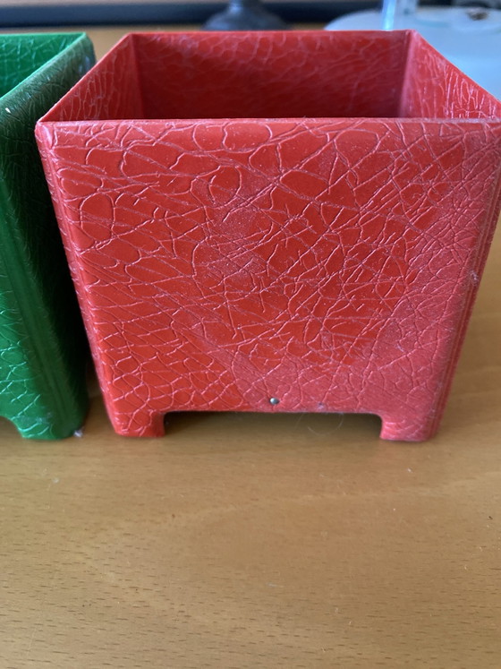 Space Age Skai Cube Storage Boxes Rare 2 Pieces – Decorative Objects, Plastic (photo 7 of 8)