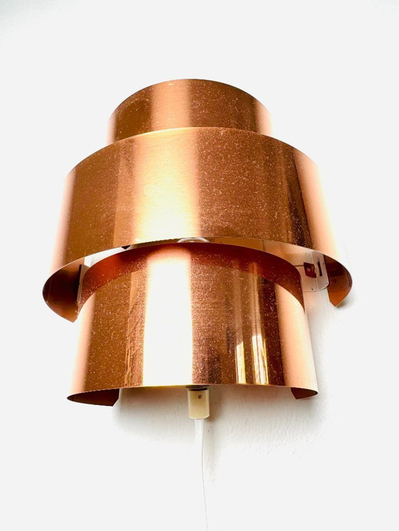 Image 1 of Brass wall lamp by Hans-Agne Jakobsson for Markaryd, Sweden, 1960s