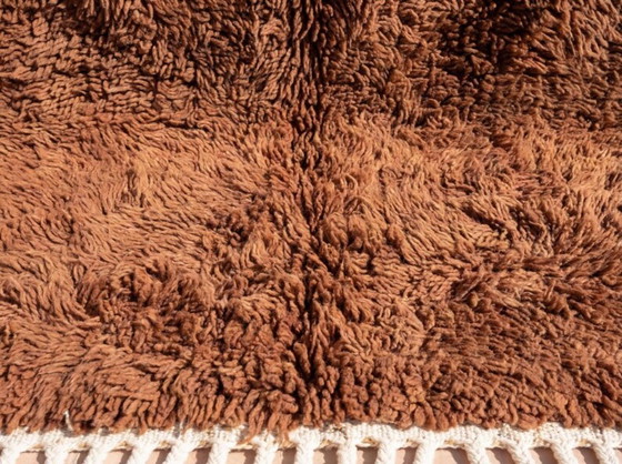 Image 1 of Handgemaakt bruin wollen vloerkleed 200 cm x 300 cm