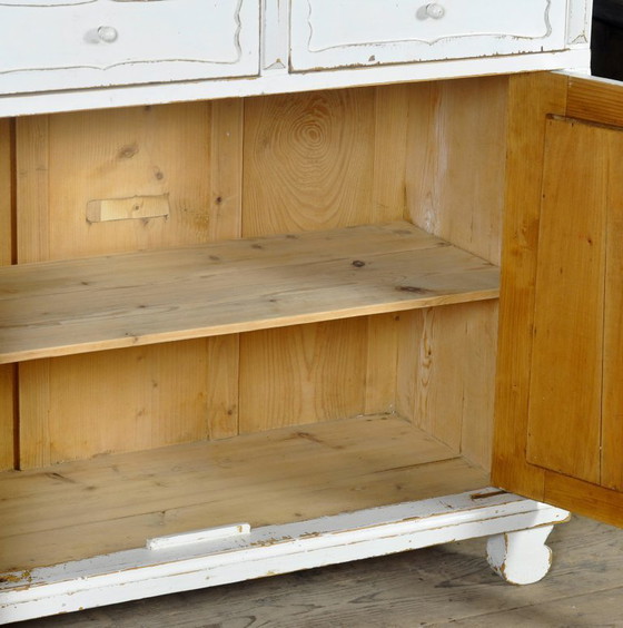 Image 1 of Antikes Kiefernholz-Sideboard, um 1910