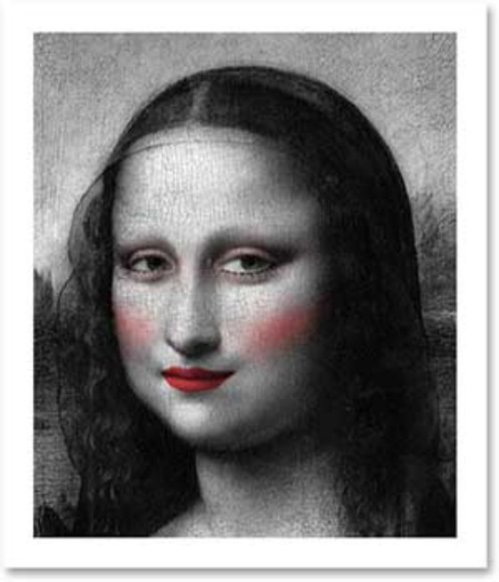 Image 1 of Mona Lisa-Felsen-Geschenk | Felskunst-Dekoration | Sammlerstück | Geschenk für Liebhaber ausgefallener Kunst