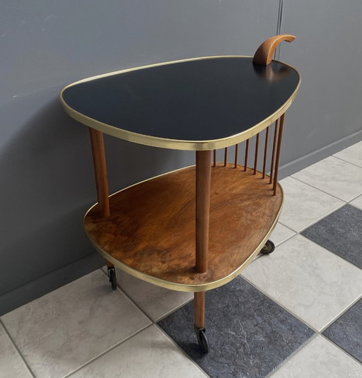 Carrello di servizio a forma di uovo, anni '60