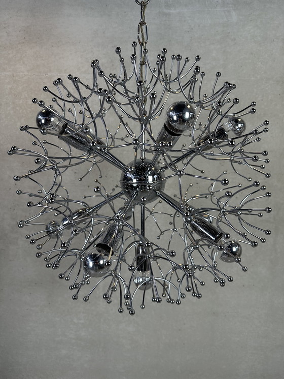 Image 1 of 2x Vintage Sputnik 'Dandelion' Pendant Lamp