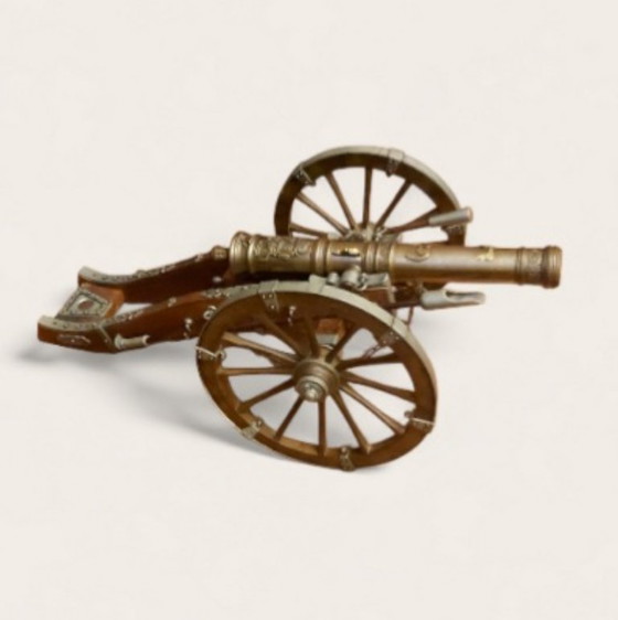 Image 1 of Große Miniaturkanone aus der Zeit Ludwigs XIV., handgefertigt nach einem Modell aus dem 17. Jahrhundert.