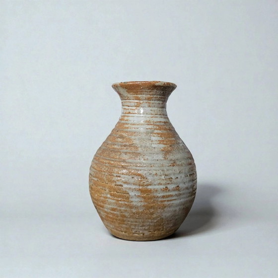 Jarrón de gres firmado / Puisaye / Lion – Jarrones, Porcelain (photo 3 of 7)