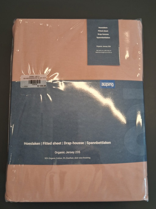 Auping Drap Housse Jersey 235 Blush 180 X 200/210 Cm