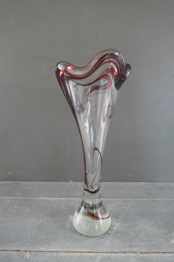 Image 1 of Vintage Splash vase Nanninga Glass Factory