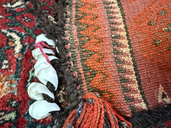 Authentiek Paar Baluch Nomadische Vloerkussens Ca. 1950–1970 – Kussentjes, Wool (photo 9 of 12)