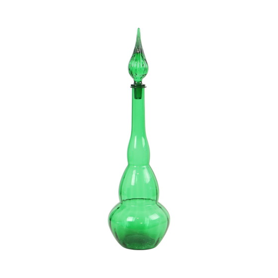Image 1 of Riesige grüne Glaskaraffe Genie Bottle