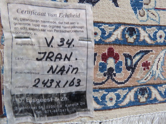 Image 1 of Tappeto Nain 6La 243x163cm