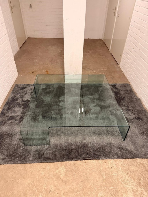 Mesa de centro de diseño de vidrio Fiam "Neutra"