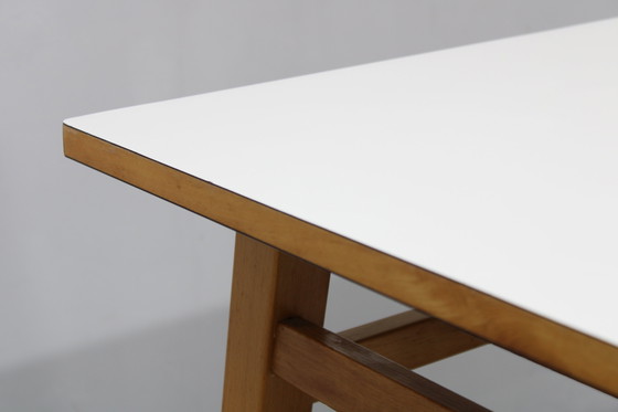 Image 1 of 1960s Side Table with Formica Top and Drawer, Czechoslovakia