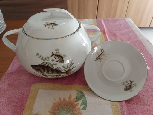 Vintage visservice Nieuw Johann Seltmann Vohentrauss Beieren Duitsland