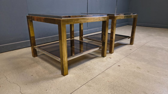 Image 1 of Pair of side tables by Jean Charles, 1970s 