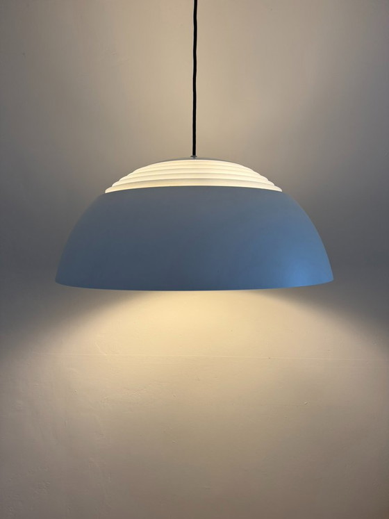 Vintage Louis Poulsen AJ500 - Arne Jacobsen - Danish design lamp, Pendant lamps, Aluminium, Grey (photo 2 of 10)