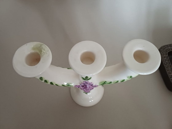 Rosa Ljung – Candelabro vintage in ceramica a 3 rami – Svezia, anni '60/'70 – Portacandele (photo 5 of 7)
