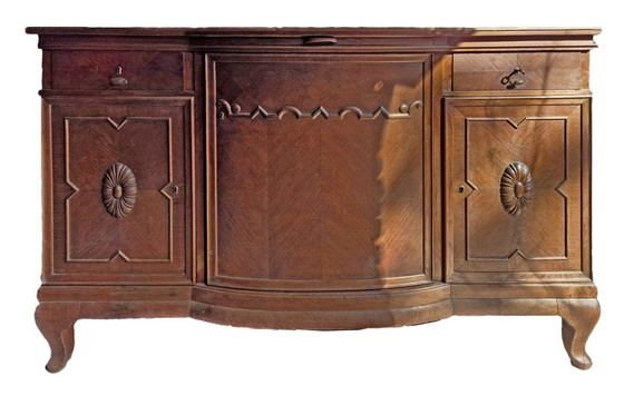 Image 1 of Antique Sideboard Buffet Cabinet