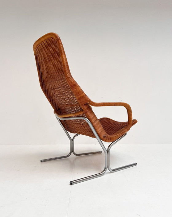 Image 1 of Modell 514 Rattansessel von Dirk Sliedregt, 1970er Jahre