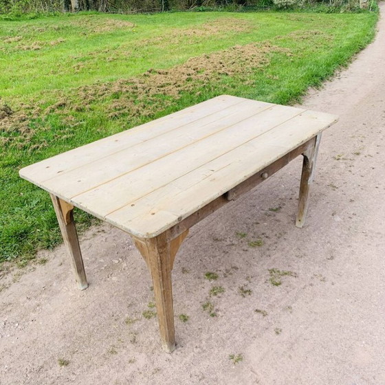 Image 1 of Ancienne Table de Ferme 1m60