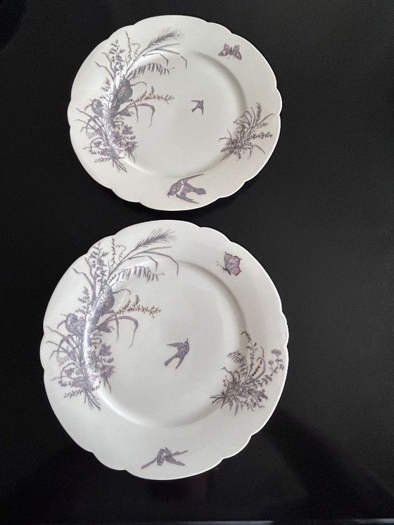 8 Porcelain Plates and Platter Ch. Pillivuyt & Cie – Crockery (photo 5 of 16)