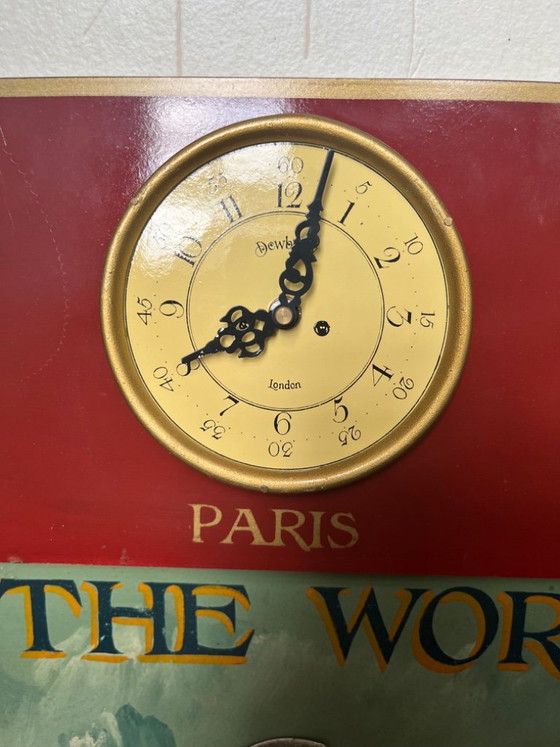 Grande orologio da parete multi-fuso orario in stile vintage – Country Corner, Wood (photo 5 of 6)