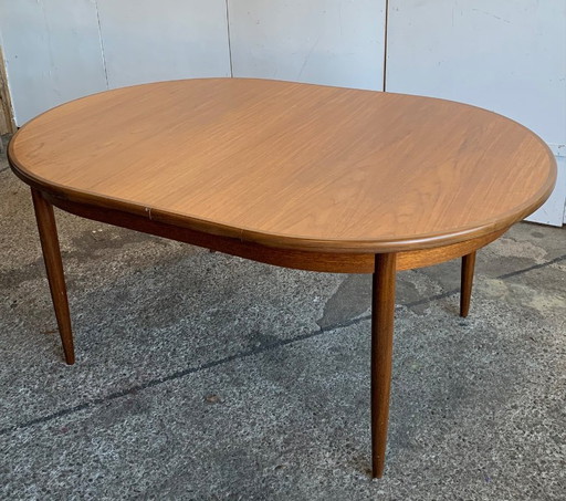 Table à manger vintage de style scandinave en bois et teck