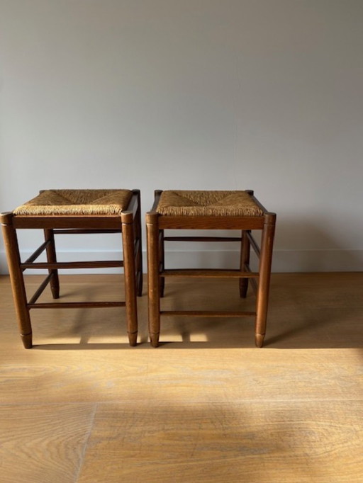 Vintage Korbhocker (2)