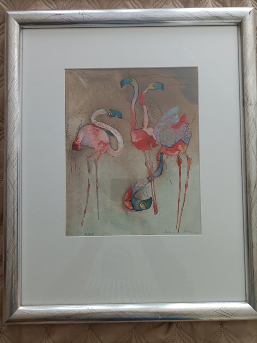Modern abstract art - Edwin Salomon - Signed work