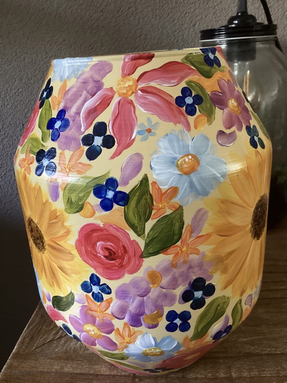 Image 1 of Hand-Painted Vase Wildflower Fest ByJ&S