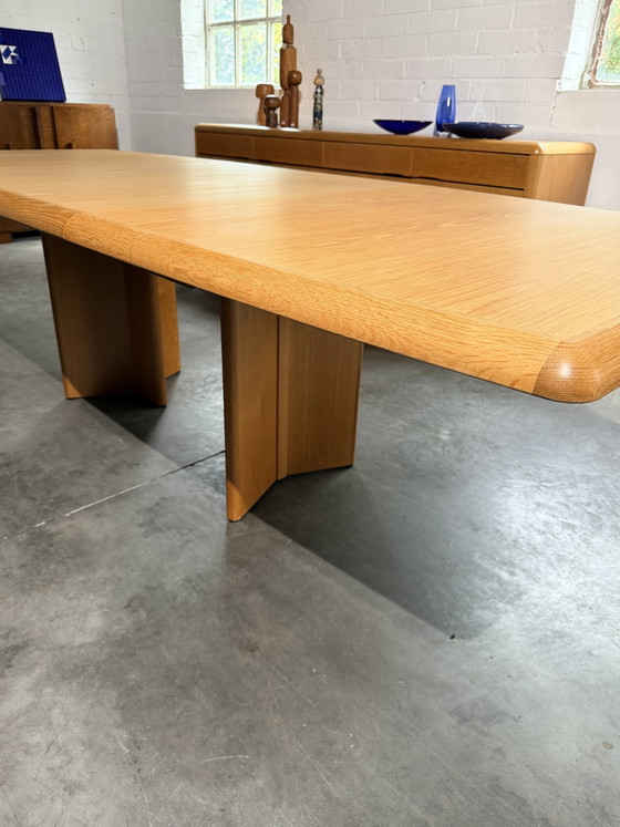 Tavolo allungabile in rovere 'Serie Ann', Van Den Berghe-Pauvers, Belgio, anni '70 – Tavoli da pranzo, Wood (photo 6 of 15)