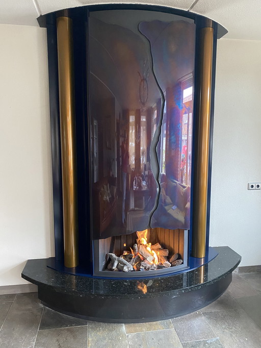 Wall fireplace Bloch Design