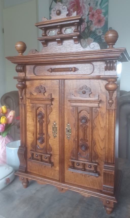 Armoire à pharmacie ancienne armoire murale de pharmacie 1890 Gründerzeit