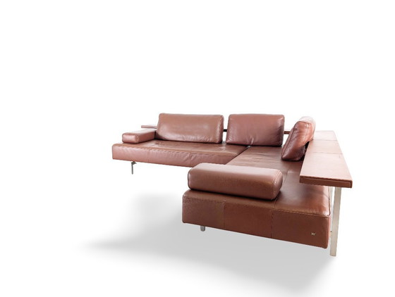 Image 1 of Divano angolare originale Rolf Benz Dono 6100, in pelle di design, marrone