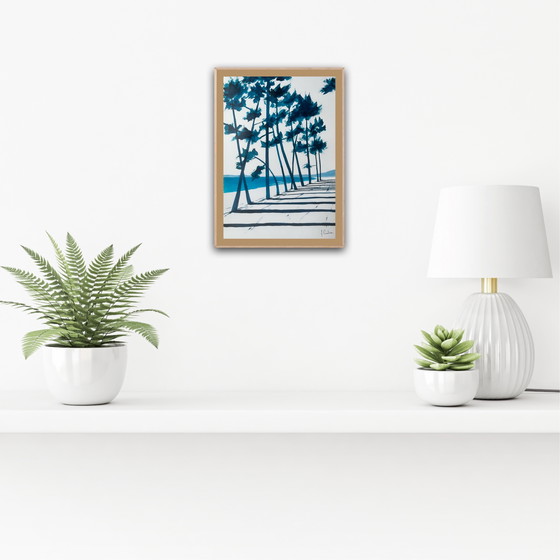 Image 1 of Inchiostro su carta bianca da 250 g. Dimensioni 21x30 cm.