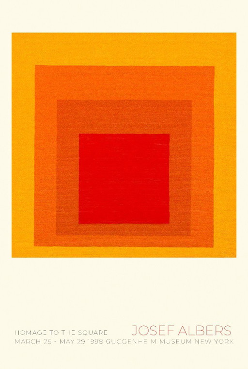 Josef Albers - Museum New York 1998 - Affiche 70x100 cm