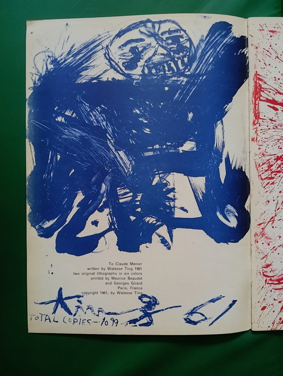 Walasse Ting – "My Shit and My Love: 10 poems" – First Edition, Brussels 1961 – 2 original lithographs (photo 6 of 6)