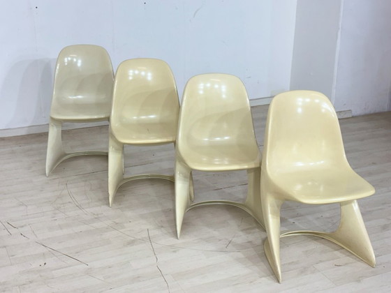 Image 1 of Set van 4 Casalino Casala stoelen / eetkamerstoelen / tuinstoelen – vintage ruimtetijdperk