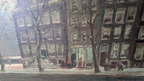 Image 1 of Olieverfschilderij Amsterdam Jan Kelderman