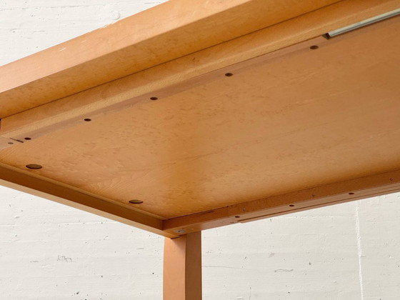 Image 1 of Extendable designer dining table by Chi Wing Lo for Giorgetti, Italy, 1990s