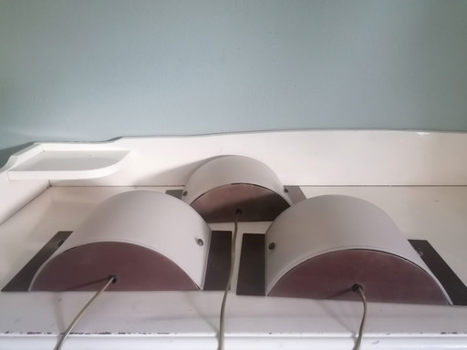 3x Vintage Italian wall lamp