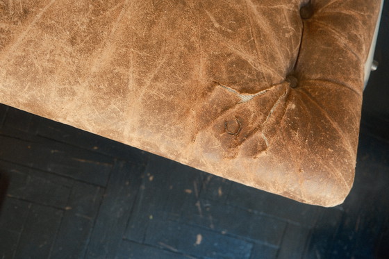 Image 1 of Martin Visser Osaka Two-Seater Sofa and Easy Chair for ’t Spectrum (1969, Brown Leather)