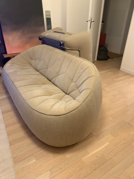 Image 1 of Cinna driezits poef van alcantara