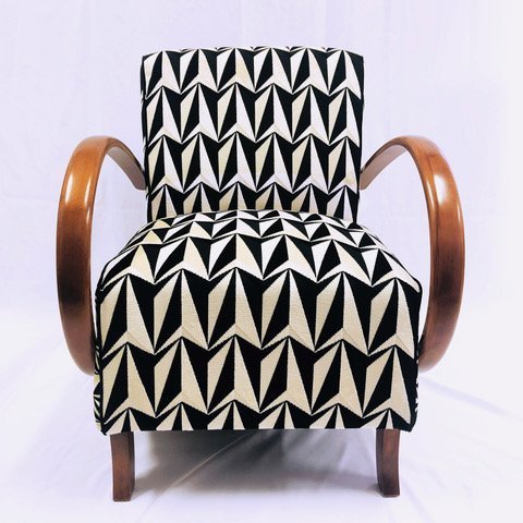 Image 1 of Armchair Type C "Origami" by Jindrich Halabala 