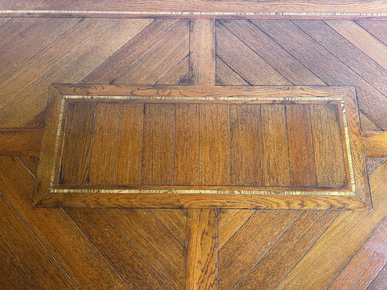 Cherry wood Art Nouveau RAC Royal antique dining table (photo 5 of 12)