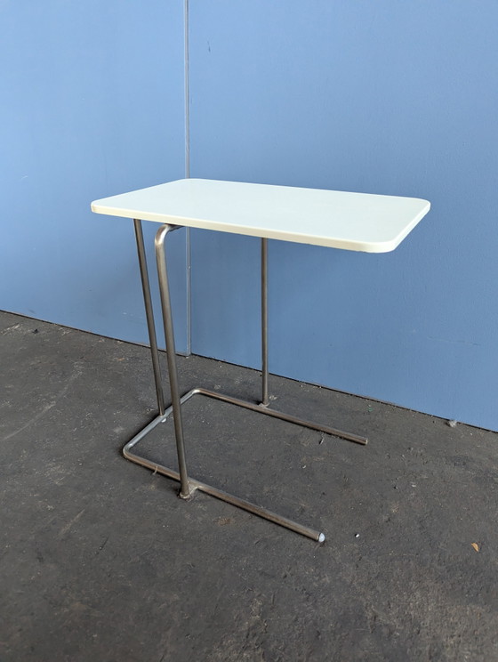 Vintage IKEA RIAN bijzettafel/ bedside table – Chrome, Wood (photo 4 of 10)