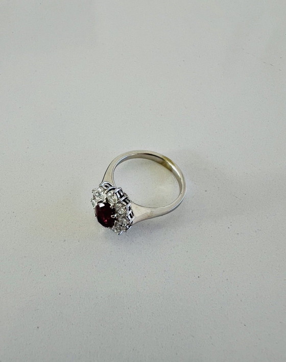 Image 1 of Brambilla Milano Ring - 1.30ct Ruby & Extra/IF Diamonds - Certified 1989